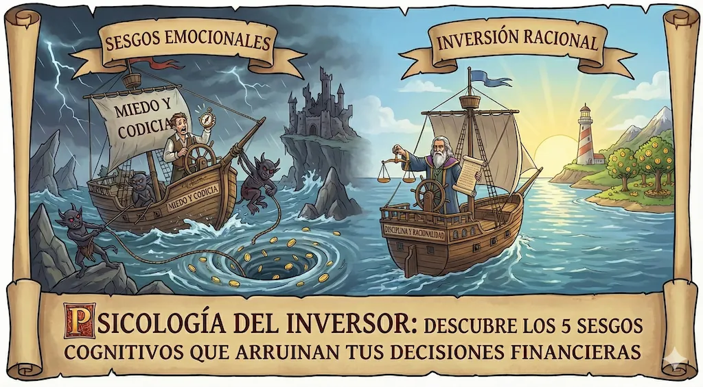 Psicología del inversor: descubre los 5 sesgos cognitivos que arruinan tus decisiones financieras